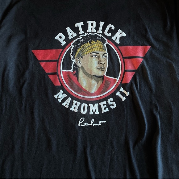Limited Edition Official Patrick Mahomes Black T-Shirt Rollin W/ Mahomies NEW XL - Picture 4 of 5